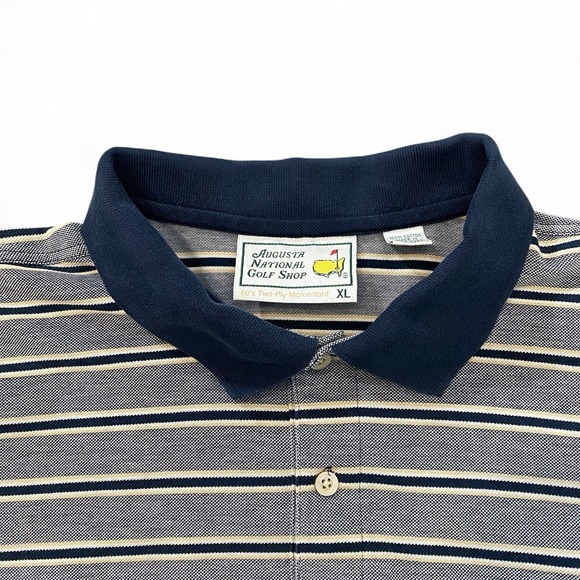 Augusta Sportswear Other - Augusta National Masters Grey Stripes Golf Polo Men's XL EXTRA LARGE